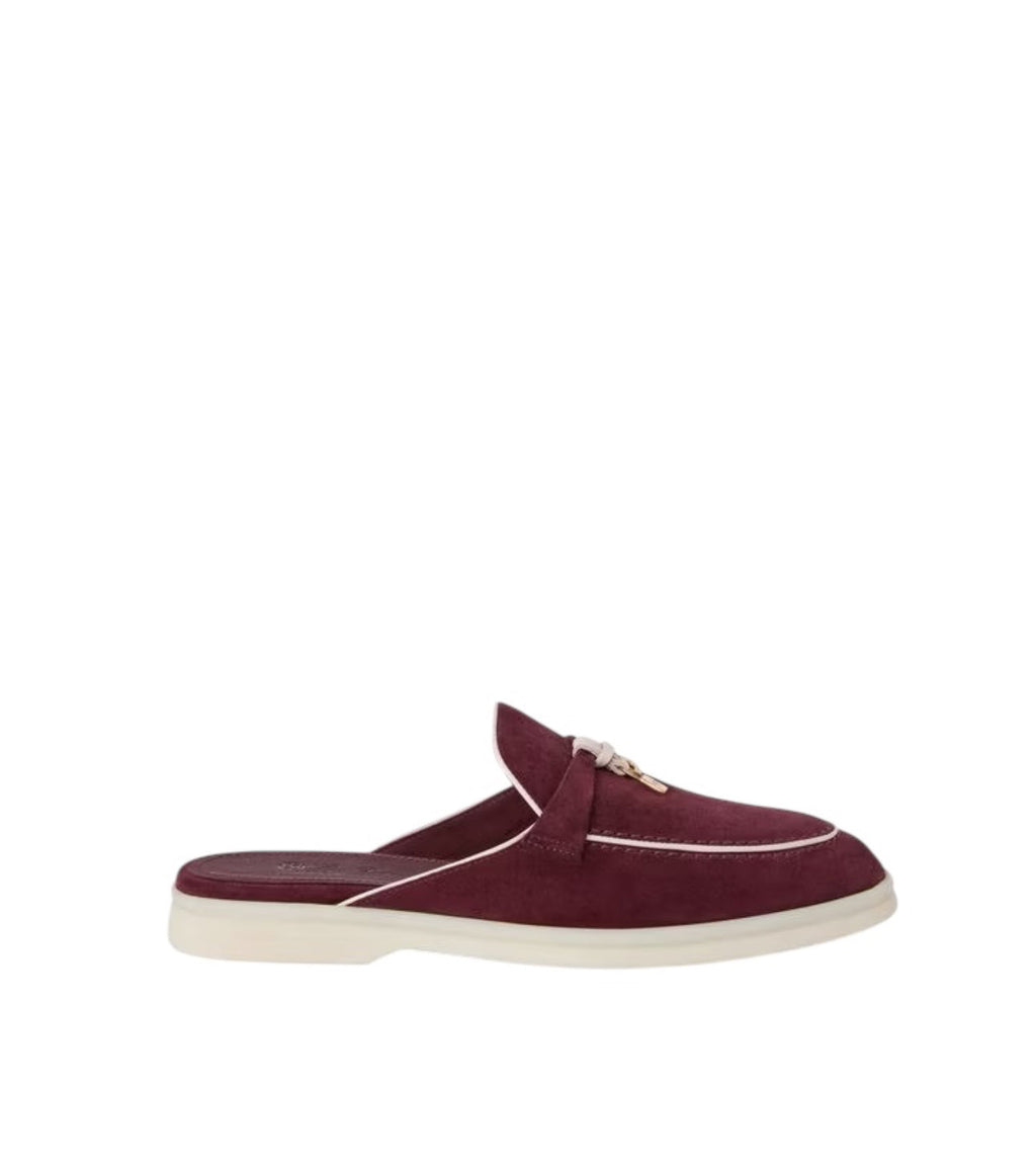 Loro Piana Charms Walk Babouche Loafer Suede Aguaje