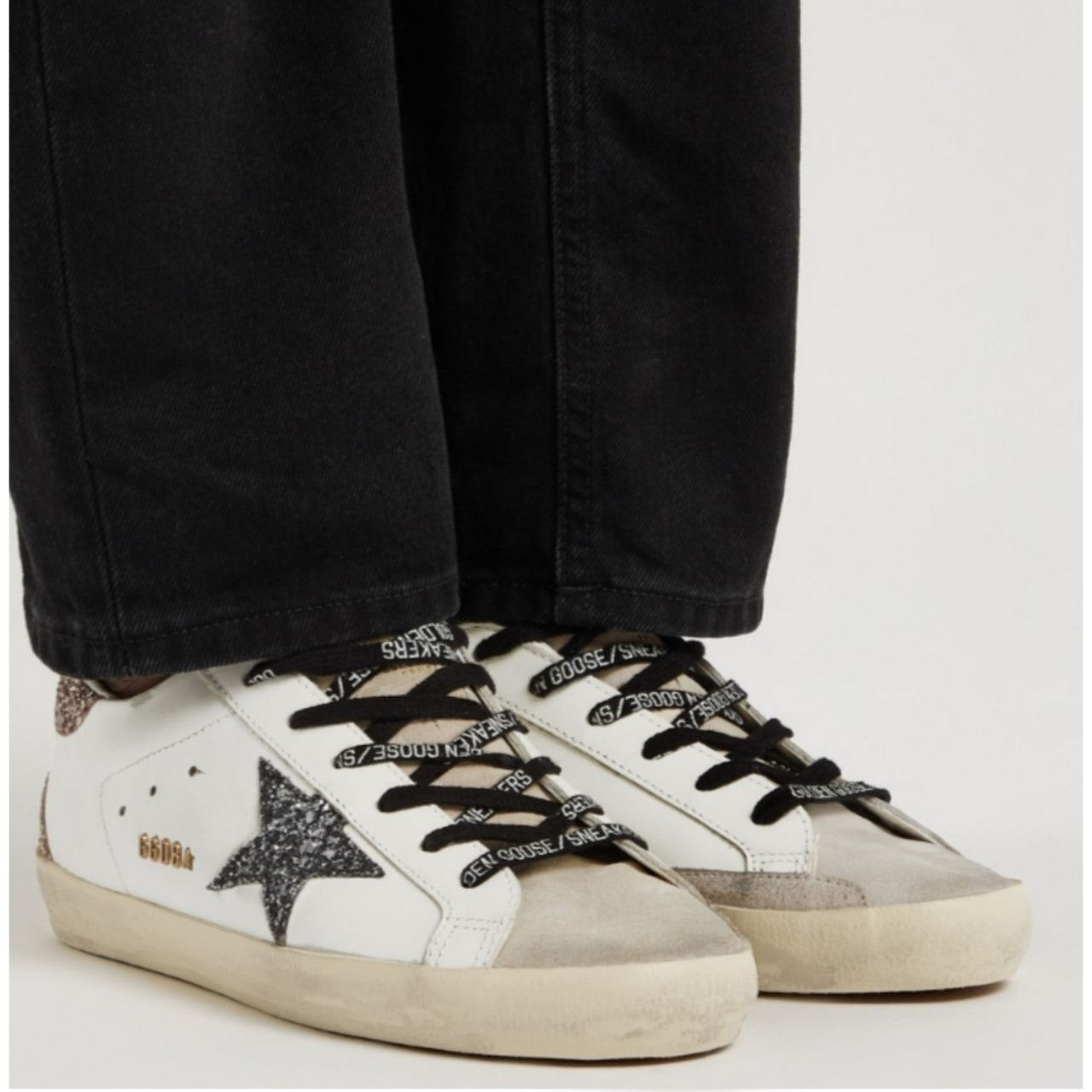 Goldengoose Women’s Super-Star with gold glitter