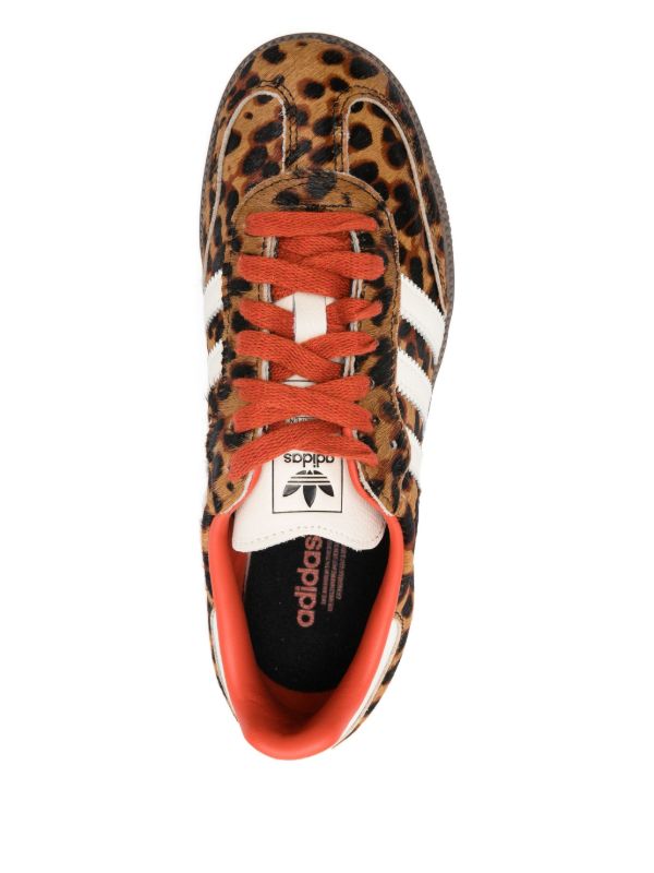 adidas Samba OG animal-print striped trainers