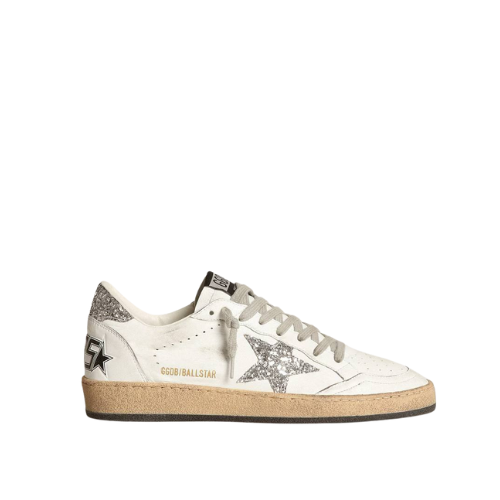 GOLDEN GOOSE Ball Star Distressed Suede and Leather Sneakers