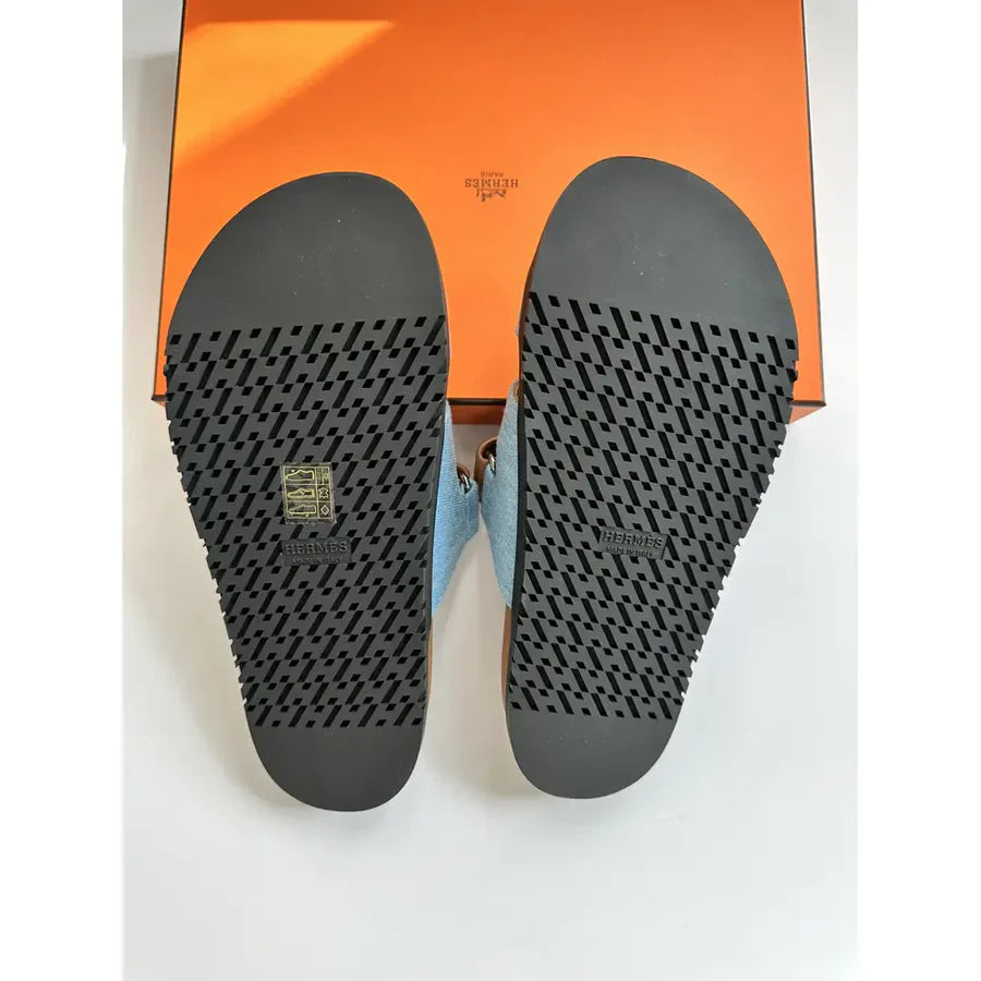 Hermès Chypre leather sandal