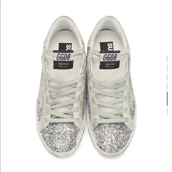Golden Goose Super-Star glitter sneakers