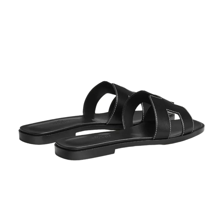 Hermes Oran sandals black