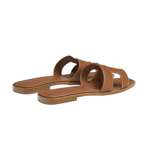 Hermes Oran sandals brown