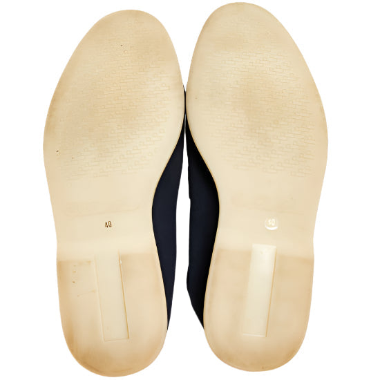 Loro Piana Black Suede Summer Charms Walk Slip On Loafers